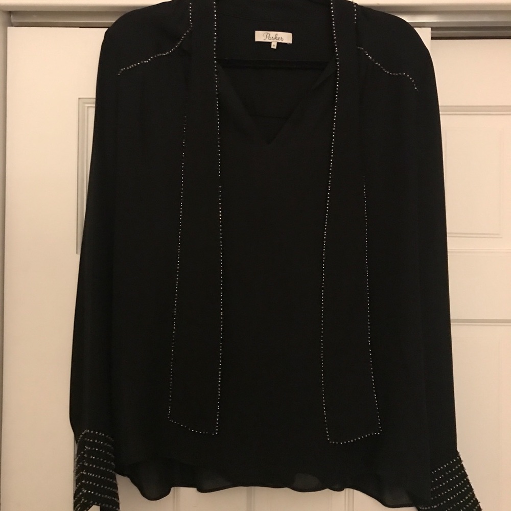Parker joy silk blouse M